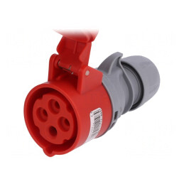 Conector Alimentare AC Trifazat Soclu Mamă 16A 400V IP44 | Electronic-mag.ro | Componente Electronice