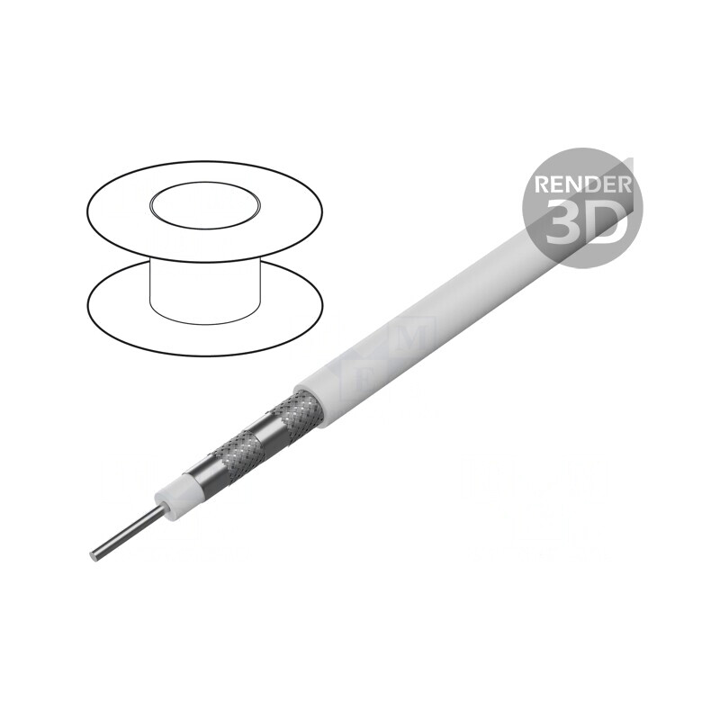 Cablu Coaxial Alb 20m Ø7,2mm | Electronic-mag.ro | Componente Electronice Cablu Coaxial Alb 20m Ø7,2mm | Electronic-mag.ro | Componente Electronice