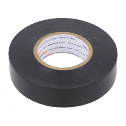 Bandă Electroizolantă Neagră 19mm x 20m | Electronic-mag.ro | Componente Electronice