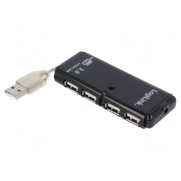 Hub USB 2.0 cu 4 Porturi 480Mbps PnP | Electronic-mag.ro | Componente Electronice