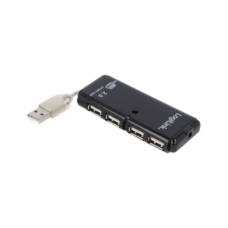 Hub USB 2.0 cu 4 Porturi 480Mbps PnP | Electronic-mag.ro | Componente Electronice
