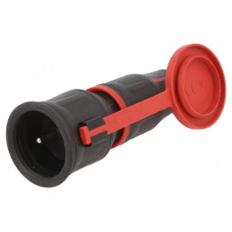 Conector Alimentare AC Mamă 250VAC 16A Negru | Electronic-mag.ro | Componente Electronice