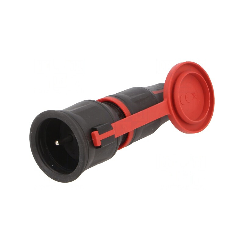Conector Alimentare AC Mamă 250VAC 16A Negru | Electronic-mag.ro | Componente Electronice