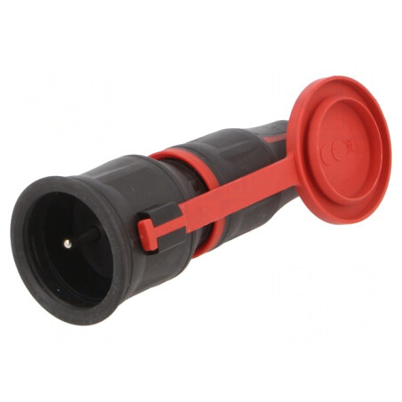 Conector Alimentare AC Mamă 250VAC 16A Negru | Electronic-mag.ro | Componente Electronice