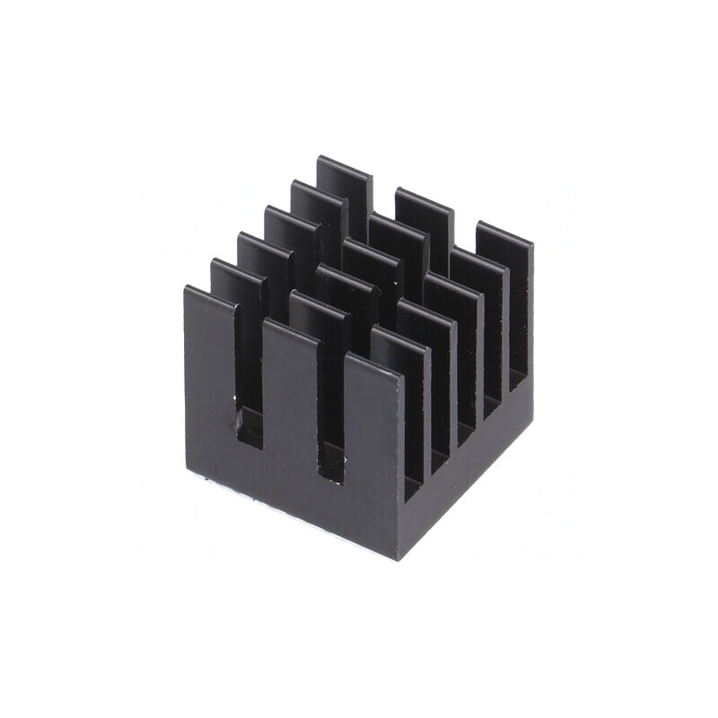 Radiator Extrudat cu Aripioare BGA Negru 15x15mm | Electronic-mag.ro | Componente Electronice Radiator Extrudat cu Aripioare BGA Negru 15x15mm | Electronic-mag.ro | Componente Electronice