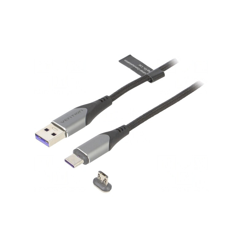 Cablu magnetic USB 2.0, 1m, negru, 480Mbps | Electronic-mag.ro | Componente Electronice Cablu magnetic USB 2.0, 1m, negru, 480Mbps | Electronic-mag.ro | Componente Electronice