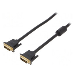 Cablu DVI-D Dual Link 3m Negru | Electronic-mag.ro | Componente Electronice