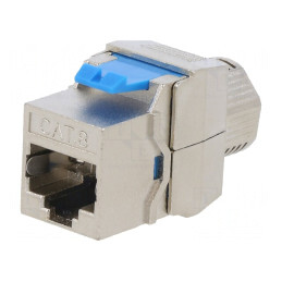 Soclu RJ45 Cat 8.1 Ecranat Keystone PoE 8P8C | Electronic-mag.ro | Componente Electronice
