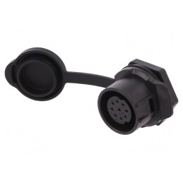 Conector Circular 9 PIN Aurit 5A Mamă 20 02 | Electronic-mag.ro | Componente Electronice