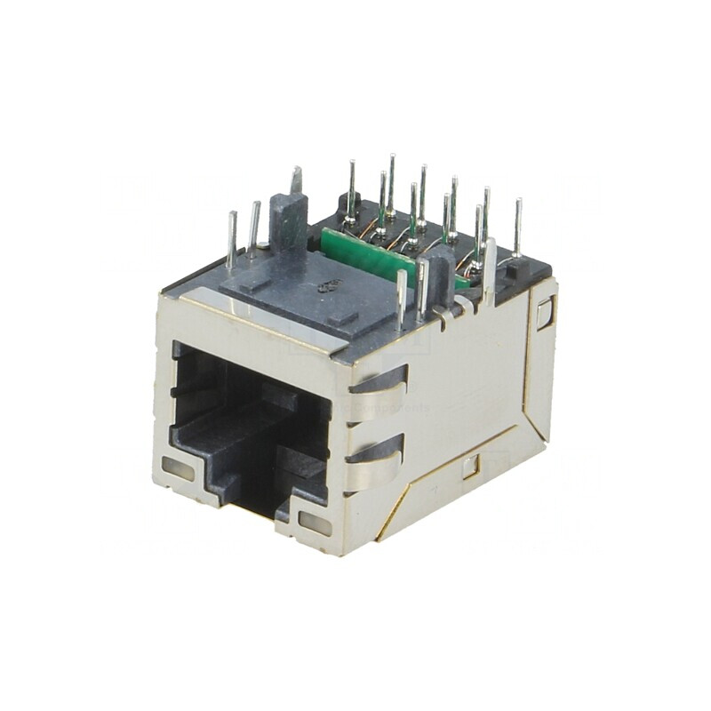 Soclu RJ45 Ecranat cu LED Aurit pentru PCB | Electronic-mag.ro | Componente Electronice Soclu RJ45 Ecranat cu LED Aurit pentru PCB | Electronic-mag.ro | Componente Electronice