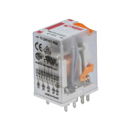 Releu Electromagnetic 4PDT 230VAC 6A | Electronic-mag.ro | Componente Electronice