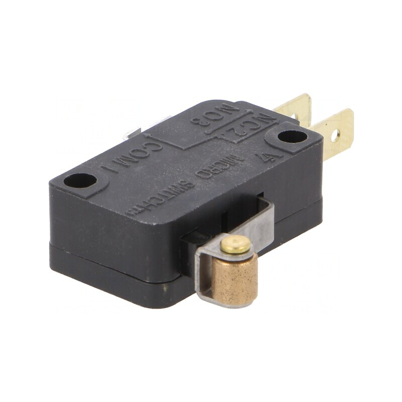 Microîntrerupător SNAP ACTION cu Rola SPDT 15A/277VAC | Electronic-mag.ro | Componente Electronice