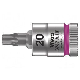 Cap Tubulară Torx TX20 1/4" 28mm Oțel Crom-Vanadium | Electronic-mag.ro | Componente Electronice