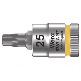 Tubulară Torx TX25 1/4 28mm oțel crom-vanadium Zyklop | Electronic-mag.ro | Componente Electronice