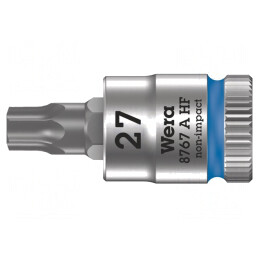 Tubulară Torx TX27 1/4 28mm oțel crom-vanadium Zyklop | Electronic-mag.ro | Componente Electronice