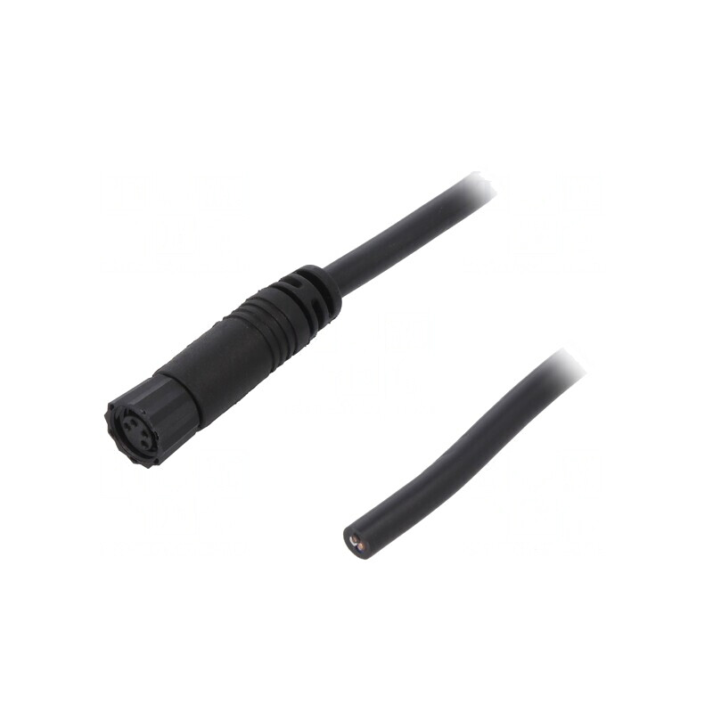 Conector M8 2m 4 Pin  Drept Cu Manșon și Cabluri | Electronic-mag.ro | Componente Electronice