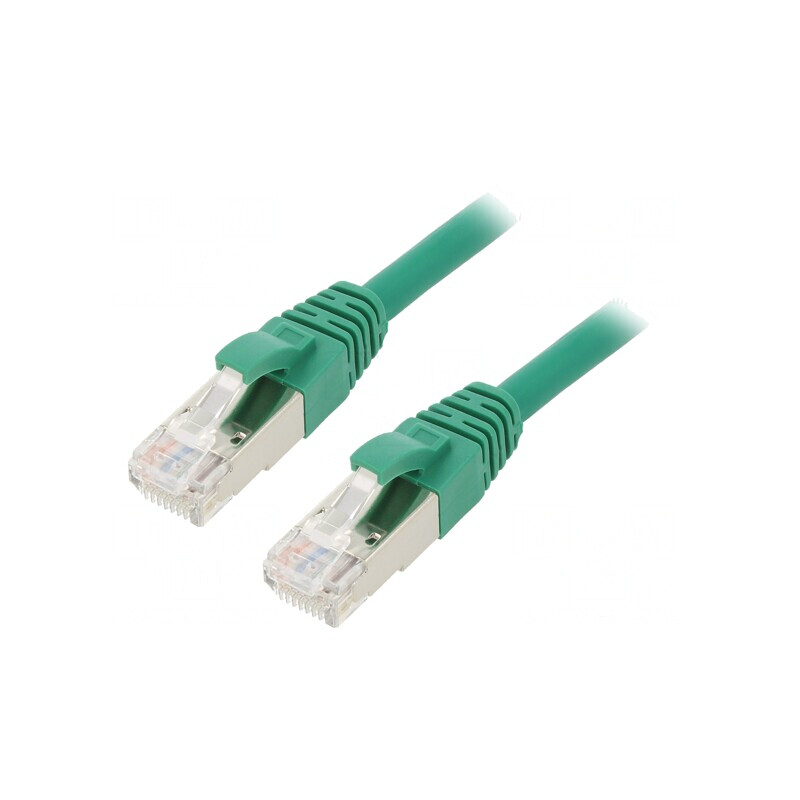 Patch Cord ETHERLINE Cat.6a S/FTP LSZH Verde | Electronic-mag.ro | Componente Electronice