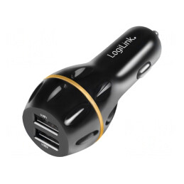 Alimentator USB Dublu 12-24VDC Negru | Electronic-mag.ro | Componente Electronice