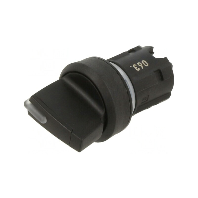 Comutator Rotativ 22mm Negru 3 Poziții | Electronic-mag.ro | Componente Electronice