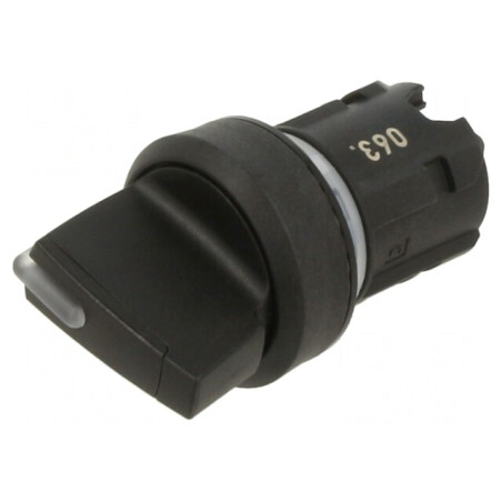 Comutator Rotativ 22mm Negru 3 Poziții | Electronic-mag.ro | Componente Electronice