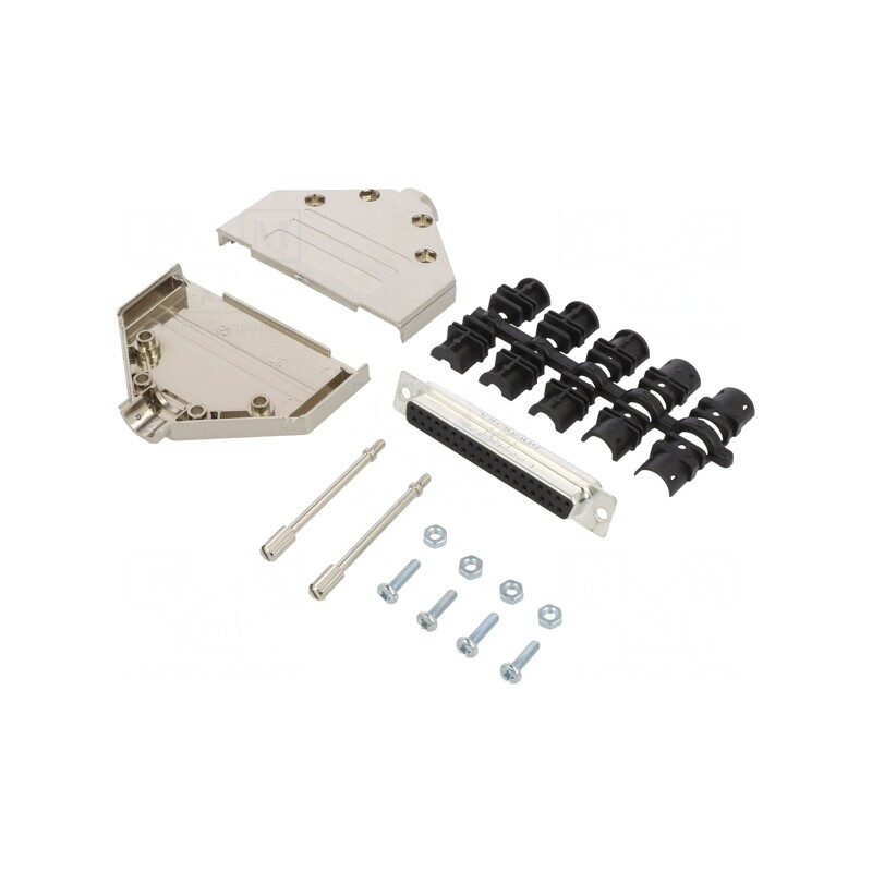 Conector D-Sub 37-Pin Mamă Lipire Pe Cablu Aurit | Electronic-mag.ro | Componente Electronice