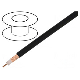 Cablu Coaxial RG213 Cupru PVC Negru 100m 10.3mm | Electronic-mag.ro | Componente Electronice