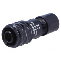 Mufă Tată SA6 PIN 5 IP67 3A 30V Lipire pe Cablu 3,5-4mm | Electronic-mag.ro | Componente Electronice