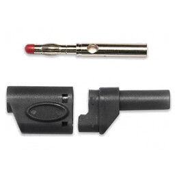 Mufă banană 4mm 40A neagră cupru beriliu | Electronic-mag.ro | Componente Electronice