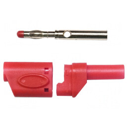 Mufă Banană 4mm 40A Roșie Cupru Beriliu | Electronic-mag.ro | Componente Electronice