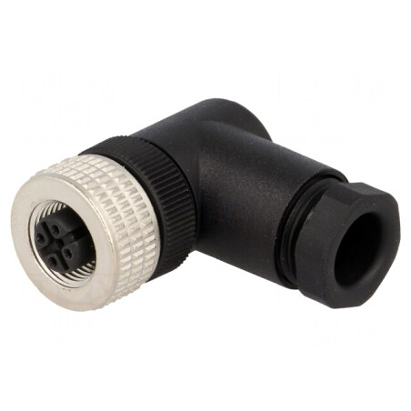 Mufă M12 4 PIN mamă A-DeviceNet CANopen IP67 | Electronic-mag.ro | Componente Electronice