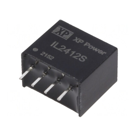 Convertor DC/DC 2W 24V la 12V 168mA SIP 70kHz | Electronic-mag.ro | Componente Electronice