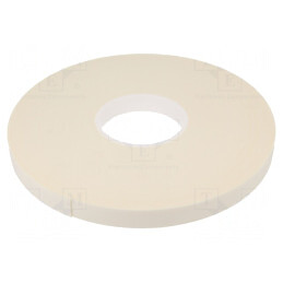 Bandă dublu adezivă albă 19mm x 33m x 1mm | Electronic-mag.ro | Componente Electronice