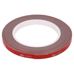 Bandă de Fixare Acrilică Gri 9mm x 5m 230°C | Electronic-mag.ro | Componente Electronice