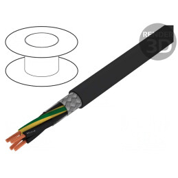 Cablu PVC Negru 4G4mm2 300V/500V ÖLFLEX CLASSIC 115 CY