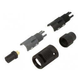 Conector circular 125V 4 pini mufă mamă pentru cablu | Electronic-mag.ro | Componente Electronice