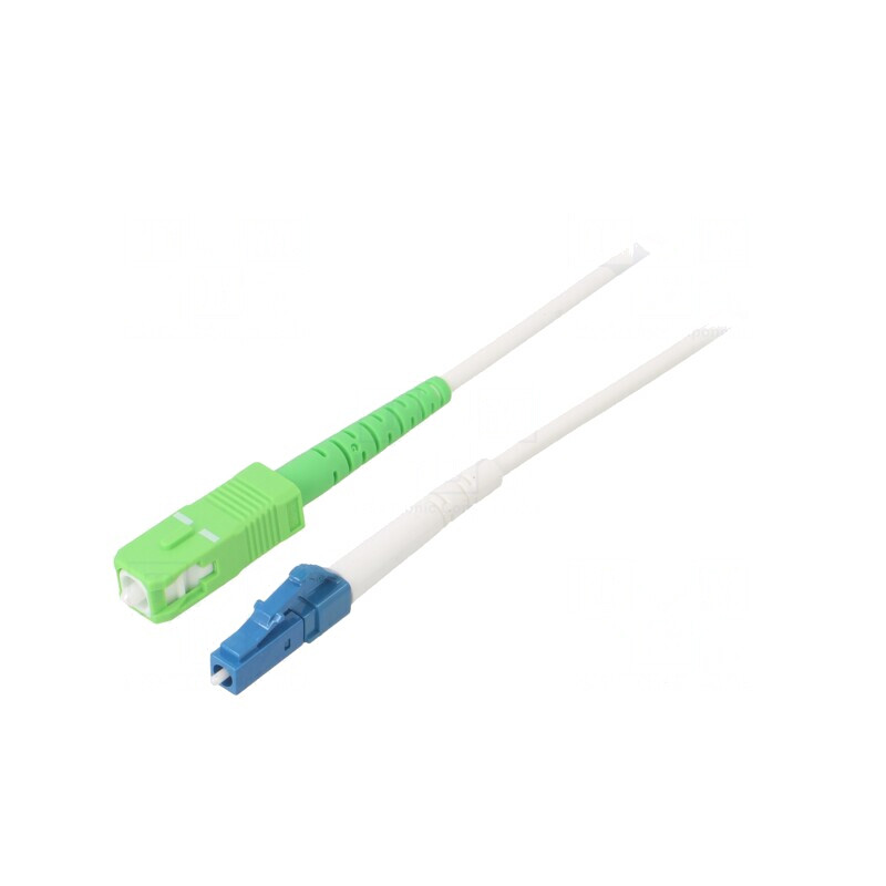 Patch Cord Fibră Optică OS2 LC/UPC-SC/APC 20m Alb | Electronic-mag.ro | Componente Electronice Patch Cord Fibră Optică OS2 LC/UPC-SC/APC 20m Alb | Electronic-mag.ro | Componente Electronice