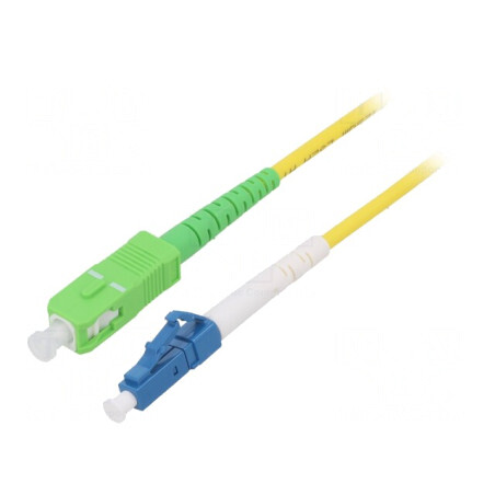Patch cord fibră OS2 LC/UPC SC/APC 20m galben | Electronic-mag.ro | Componente Electronice
