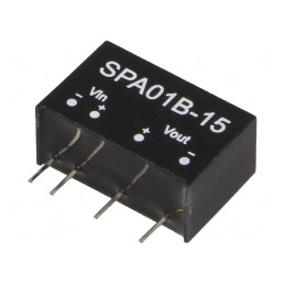 Convertor DC/DC 1W 18-36V la 15V 6-67mA SIP6 | Electronic-mag.ro | Componente Electronice