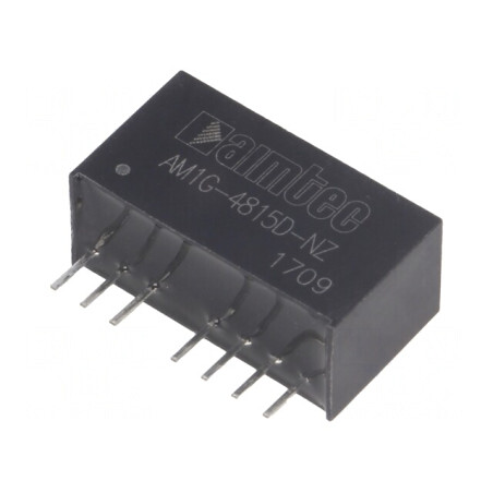 Convertor DC/DC 1W 36-75V la 15V/-15V SIP8 | Electronic-mag.ro | Componente Electronice