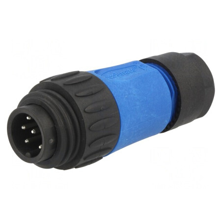 Conector Circular Mufă pe Cablu 7 PIN Tată Argintat | Electronic-mag.ro | Componente Electronice
