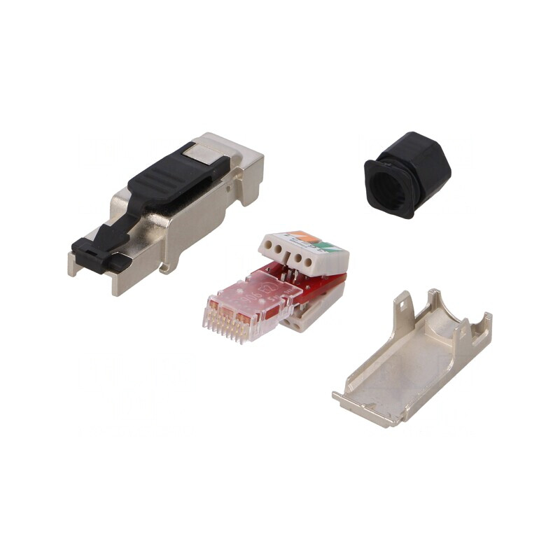 Mufă RJ45 Ecranată Cat 6a 8P8C | Electronic-mag.ro | Componente Electronice