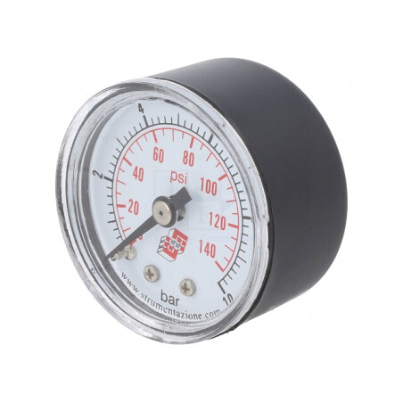 Manometru 0-10 bar pentru lichide și gaze, 40mm | Electronic-mag.ro | Componente Electronice