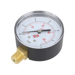 Manometru 63mm 0-6 bar Lichide și Gaze | Electronic-mag.ro | Componente Electronice