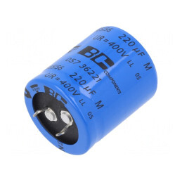 Condensator Electrolitic SNAP-IN 220uF 400VDC Ø30x35mm | Electronic-mag.ro | Componente Electronice