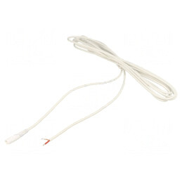 Cablu Alb 5m DC 5,5/2,1 1x1mm2 | Electronic-mag.ro | Componente Electronice