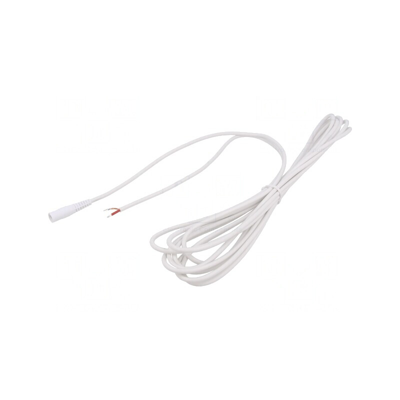 Cablu Alb DC 5.5/2.5 Soclu Drept 5m 1x1mm2 | Electronic-mag.ro | Componente Electronice Cablu Alb DC 5.5/2.5 Soclu Drept 5m 1x1mm2 | Electronic-mag.ro | Componente Electronice