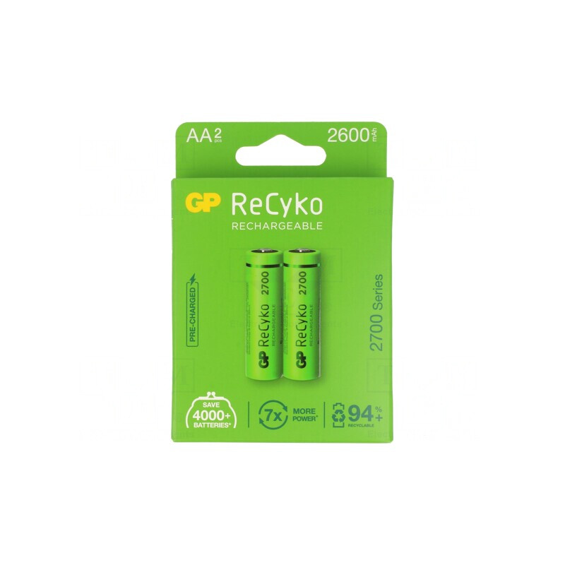 Baterii Reîncărcabile Ni-MH AA 2650mAh 2 Buc. | Electronic-mag.ro | Componente Electronice