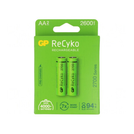 Baterii Reîncărcabile Ni-MH AA 2650mAh 2 Buc. | Electronic-mag.ro | Componente Electronice