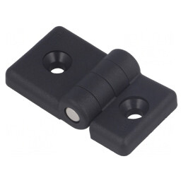 Balama tehnopolimer neagră 30mm pentru profile | Electronic-mag.ro | Componente Electronice
