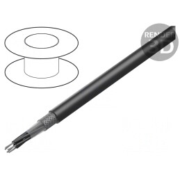 Cablu electric flexibil 5x0.5mm2 negru | Electronic-mag.ro | Componente Electronice